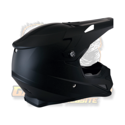 Z1R Rise Solid Black Motocross Helmet