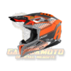 Airoh Aviator 3 Wave Carbon Motocross Helmet Orange/Chrome