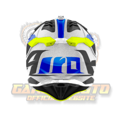 Airoh Aviator 3 Wave Carbon Motocross Helmet Silver/Chrome