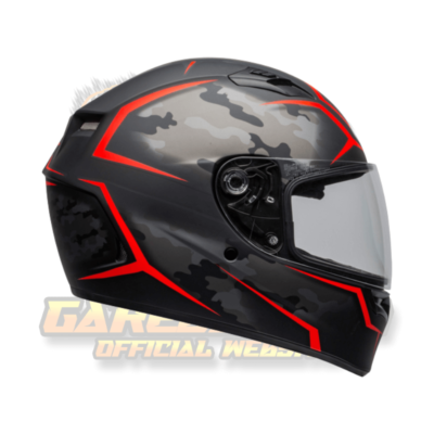 BELL Qualifier Helmet – Stealth Camo Matte Black/Red