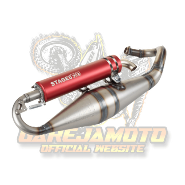 EXHAUST STAGE6 PRO REPLICA MK2 RED PIAGGIO