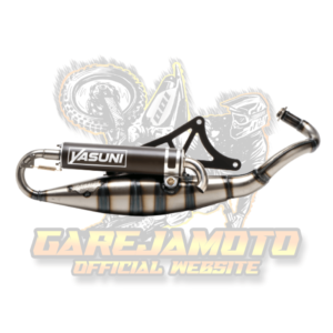 EXHAUST YASUNI R BLACK PIAGGIO ROAD-LEGAL