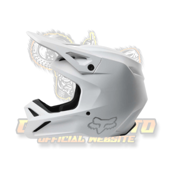 Fox V1 Solid White MIPS ECE Motocross Helmet