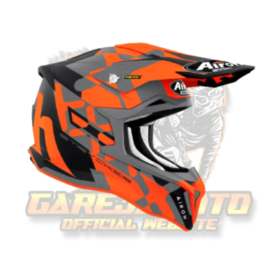 Airoh Strycker XXX Orange Motocross Helmet