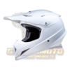 Z1R Rise Solid White Motocross Helmet