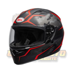 BELL Qualifier Helmet - Stealth Camo Matte Black/Red