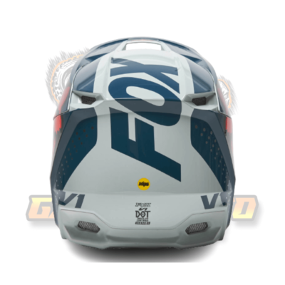 Fox V1 Trice Grey/Orange MIPS MVRS ECE Motocross Helmet