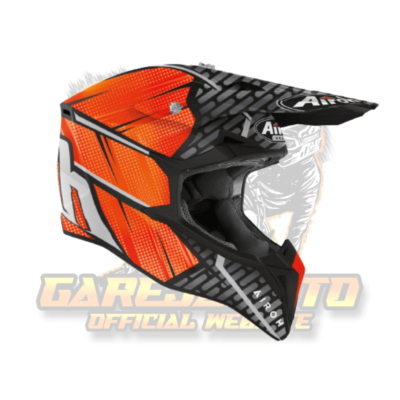 Airoh Wraap Idol Orange Motocross Helmet