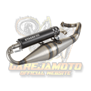 EXHAUST STAGE6 PRO REPLICA MK2 BLACK PIAGGIO