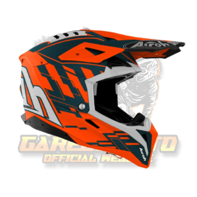 Airoh Aviator 3 Rampage Orange Motocross Helmet