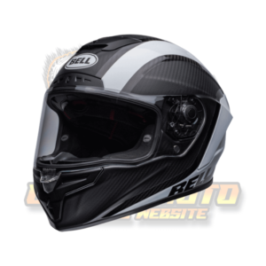 BELL Race Star DLX Flex Helmet - Tantrum 2 Matte/Gloss Black/White