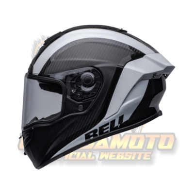 BELL Race Star DLX Flex Helmet – Tantrum 2 Matte/Gloss Black/White