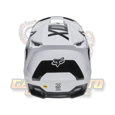 Fox V1 Lux Black/White/Gray MIPS MVRS ECE Motocross Helmet