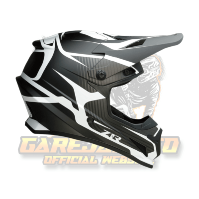 Z1R Rise Flame Black Motocross Helmet