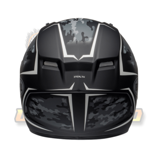 BELL Qualifier Helmet - Stealth Camo Matte Black/White - Image 3