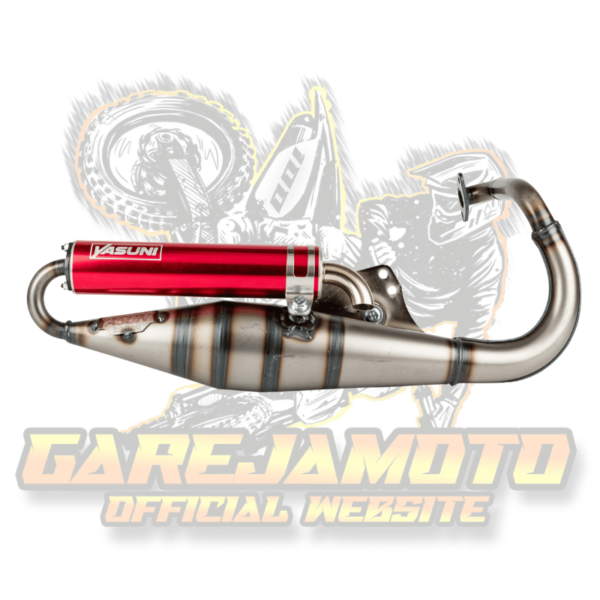 EXHAUST YASUNI Z RED FORTUNA PEUGEOT VERTICAL (SPEEDFIGHT / TREKKER)