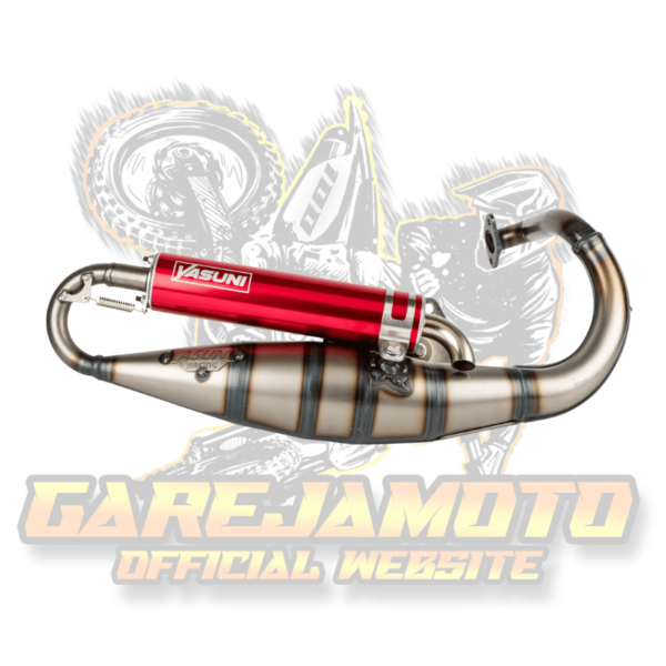 EXHAUST YASUNI R RED FORTUNA PEUGEOT VERTICAL (SPEEDFIGHT / TREKKER)