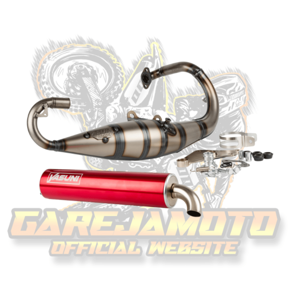 EXHAUST YASUNI R RED FORTUNA PEUGEOT VERTICAL (SPEEDFIGHT / TREKKER) - Image 2