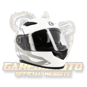 FULL FACE HELMET DOUBLE VISOR TRENDY T-604 CHACTAS GREY/MATTE WHITE