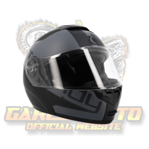 MODULAR HELMET DOUBLE VISOR TRENDY T-704 ZUNIS BLACK/MATTE GREY
